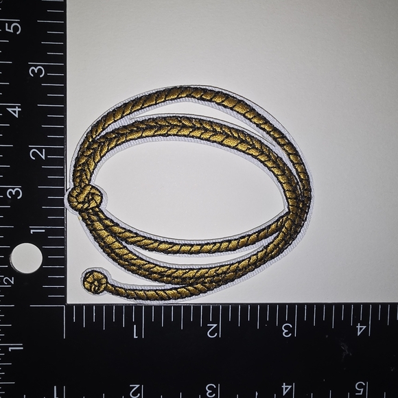 Lasso Embroidered Rope Patch Western Cowboy Rodeo - Picture 6 of 6